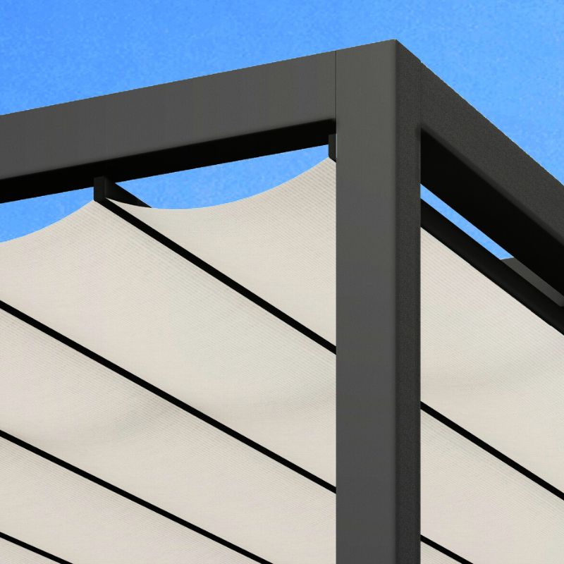 Pérgola lona ondas  desde 5.400 €   (Con montaje e IVA)